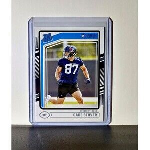 Cade Stover 2024 Panini Donruss NFL #304 Rated Rookie Card Houston Texans